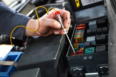 Car electric repair, repair of electrical wiring in the car.